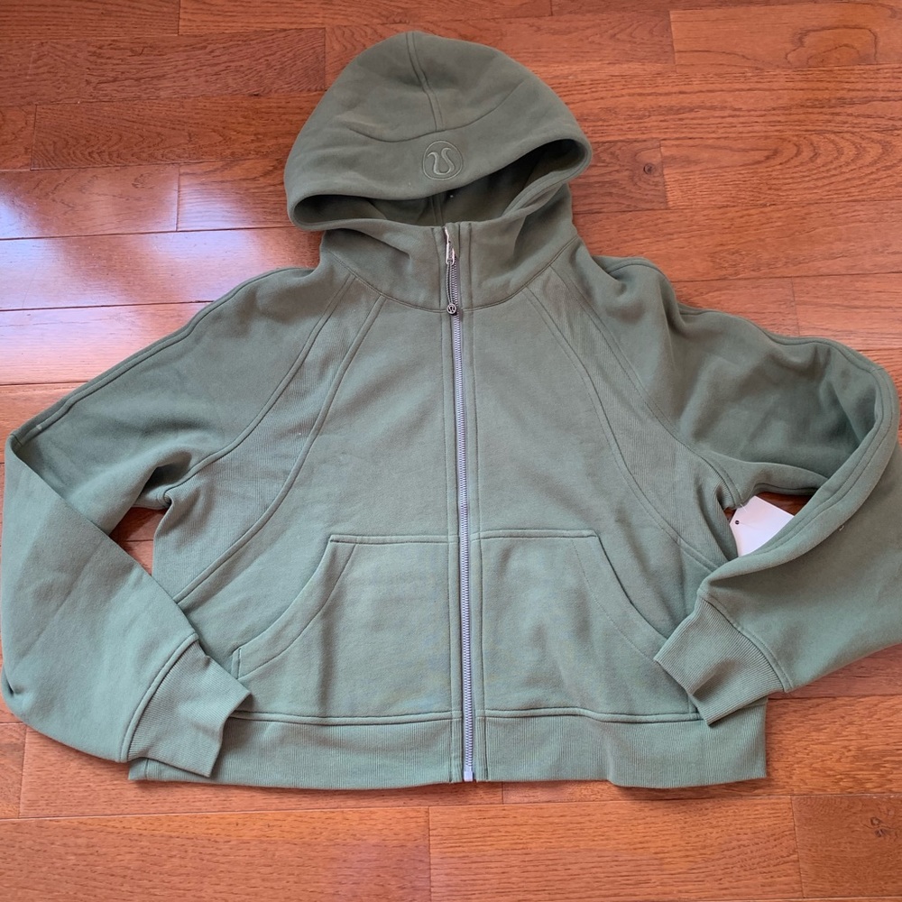 💚LULULEMON SCUBA HOODIE FULL ZIP-GREEN TWILL-M/L-XL/XXL💚 - Picture 4 of 16